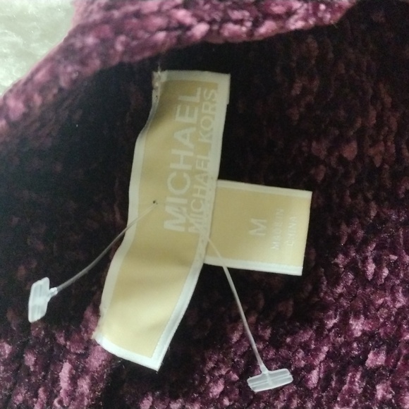 Michael Kors Deep Purple Ribbed Cardigan - Picture 2 of 5